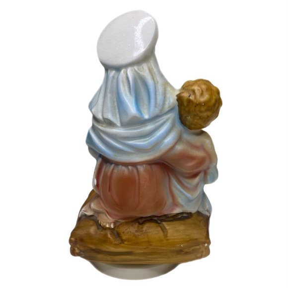 Madonna & Child Sankyo Music Box plays "Ave Maria" Revolves Vintage - Picture 3 of 12